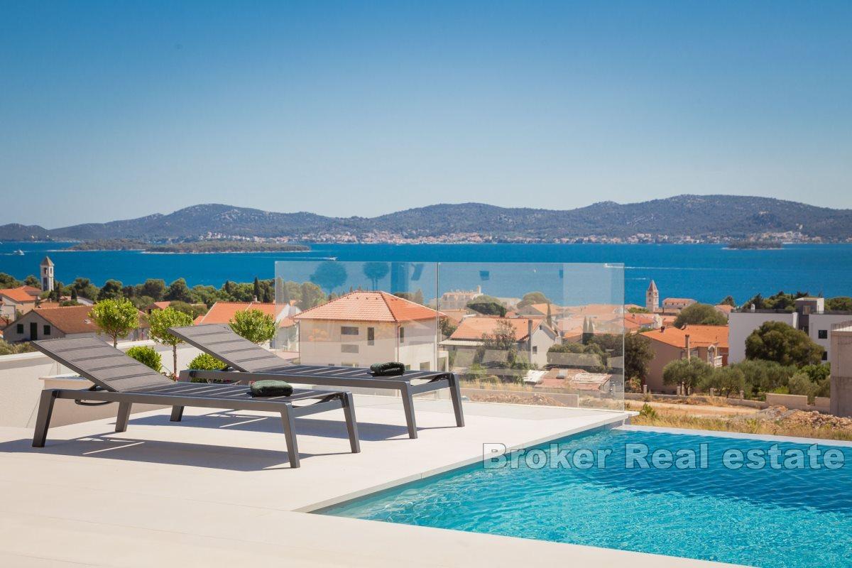 Luxury villa with pool and sea view