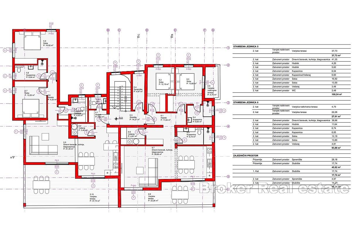 Seks leiligheter i nybygg nær sjøen
