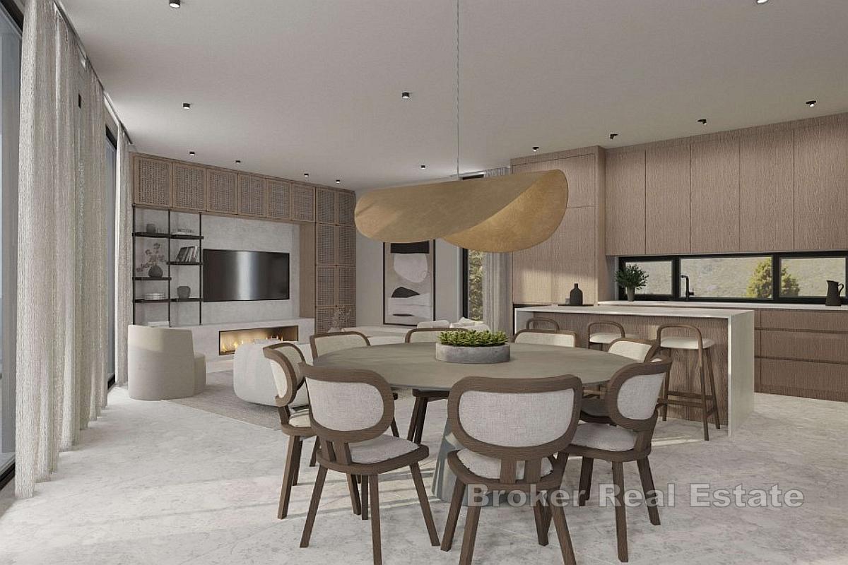 Villa med pool och panoramautsikt över havet