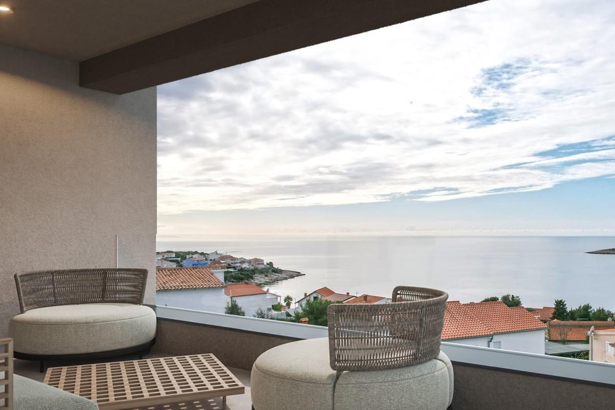 Appartements avec vue sur mer et équipements privés près de Rogoznica