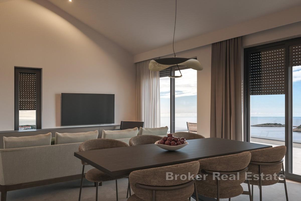 Apartmány s výhledem na moře a soukromým vybavením v blízkosti Rogoznice