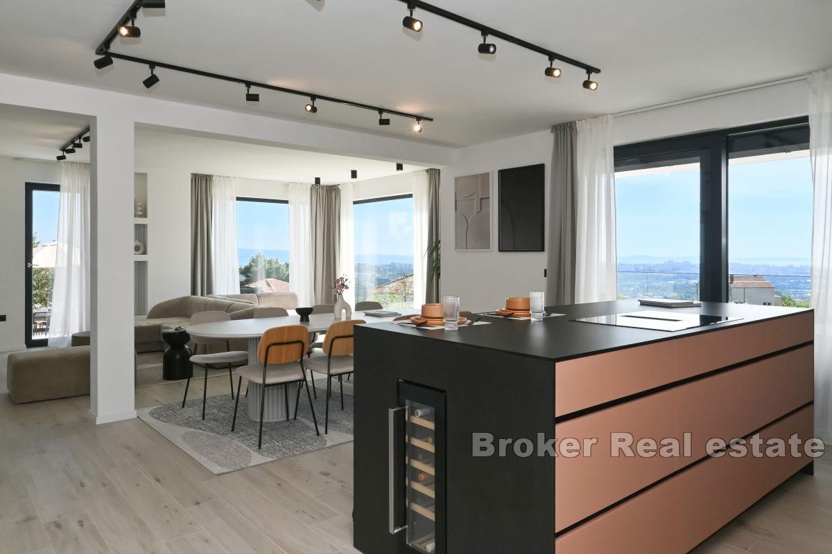 Newly built villa with open sea view