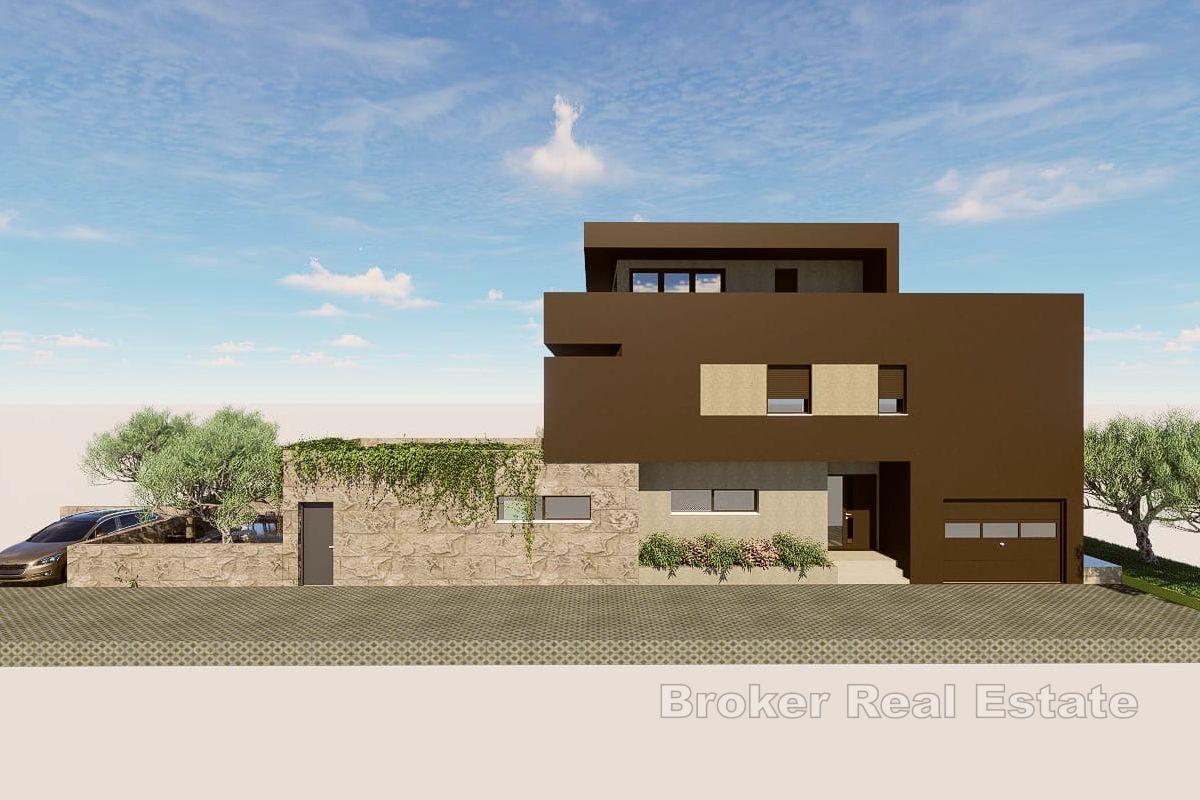 Pozemek s projektem na výstavbu vily v blízkosti moře