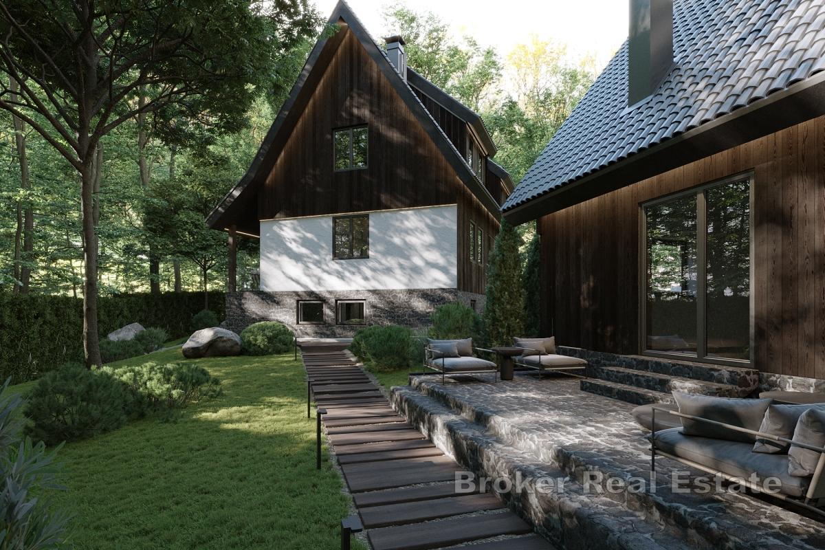 Designová vila v Národním parku Plitvická jezera