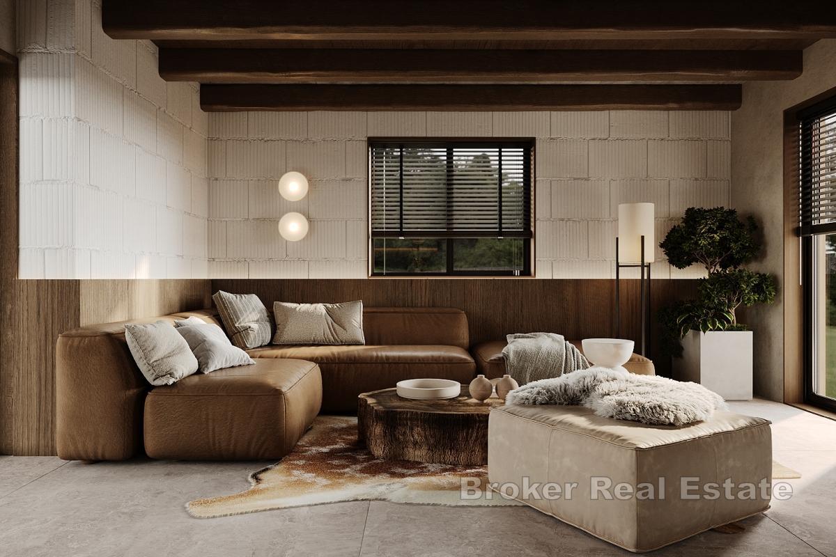 Designová vila v Národním parku Plitvická jezera