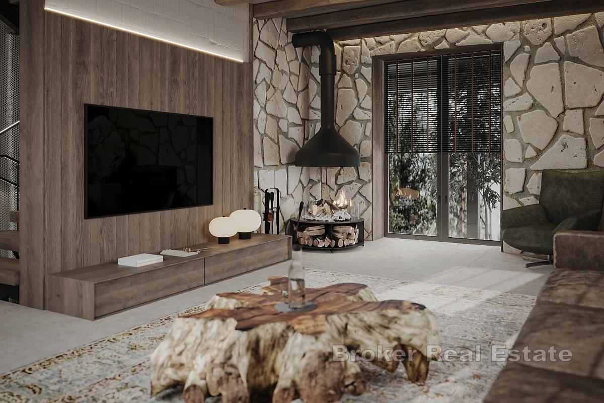 Designová vila v Národním parku Plitvická jezera