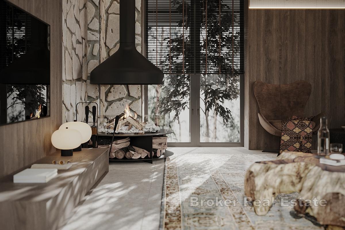 Designová vila v Národním parku Plitvická jezera