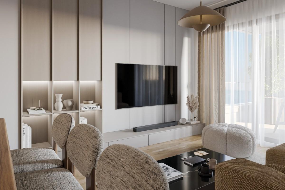 Apartament z dwiema sypialniami w nowym budynku