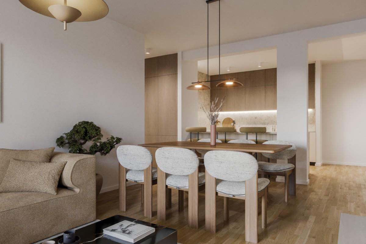 Apartament z jedną sypialnią w nowym budynku