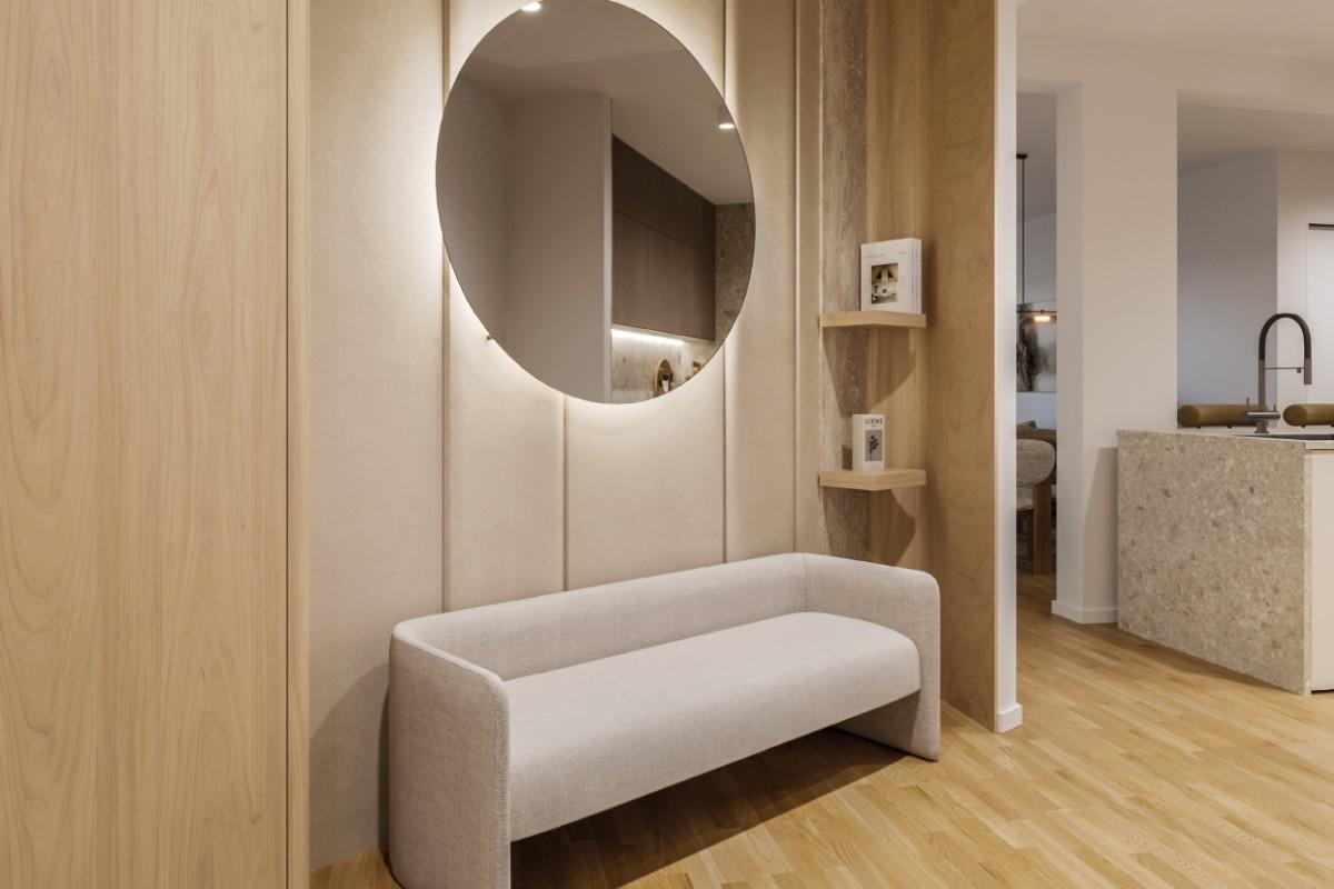 Appartement de deux chambres dans un immeuble neuf