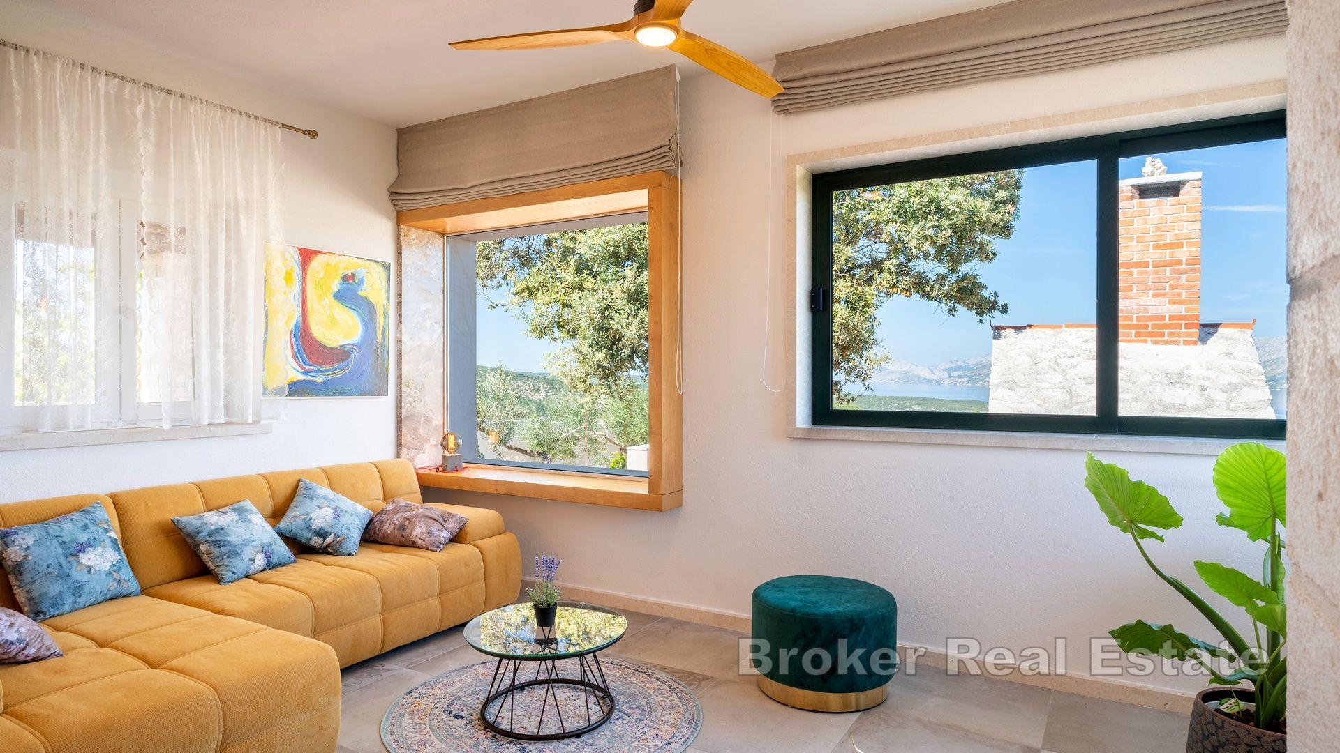 Okouzlující dům s výhledem na moře