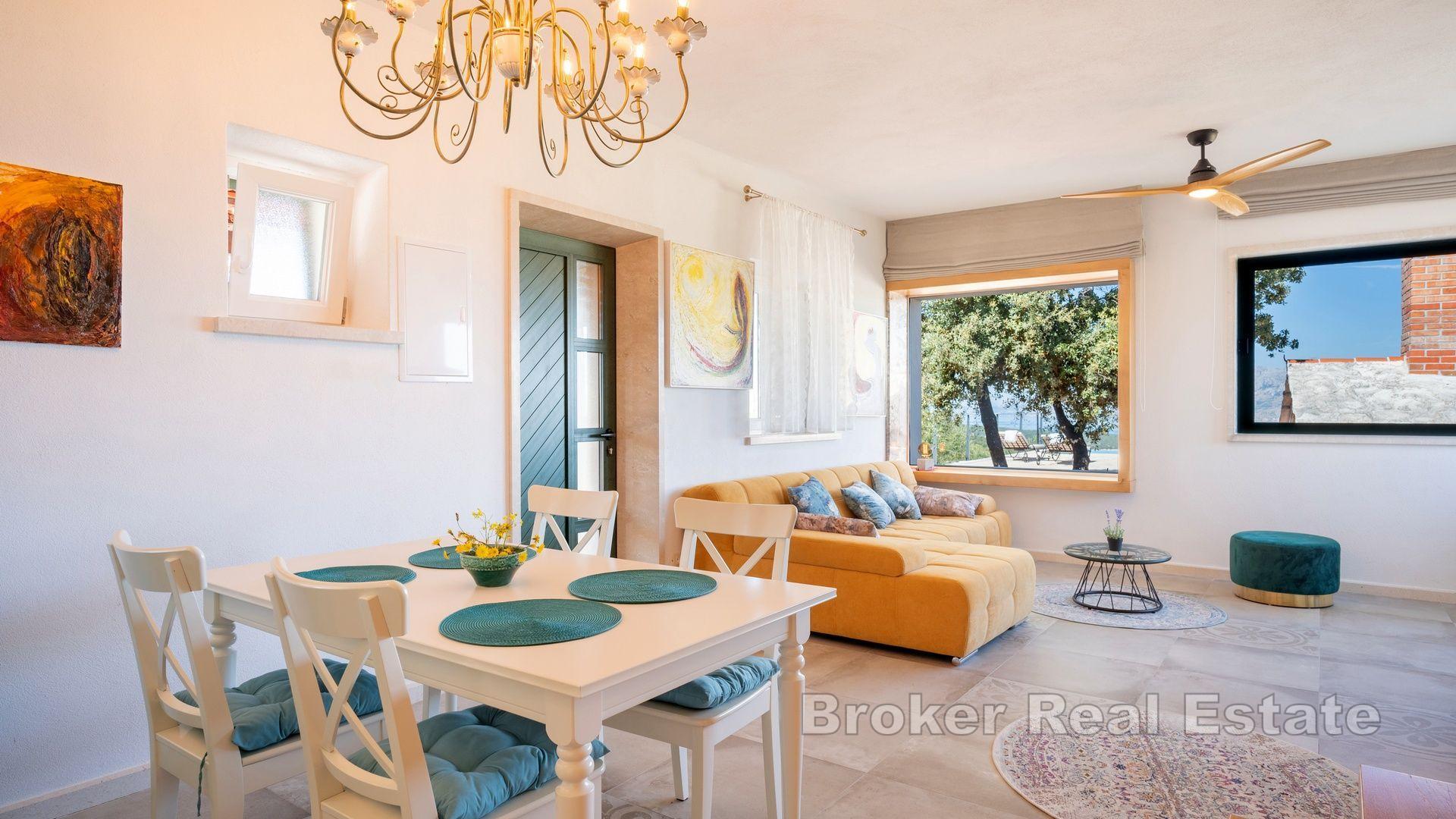 Sjarmerende hus med havutsikt