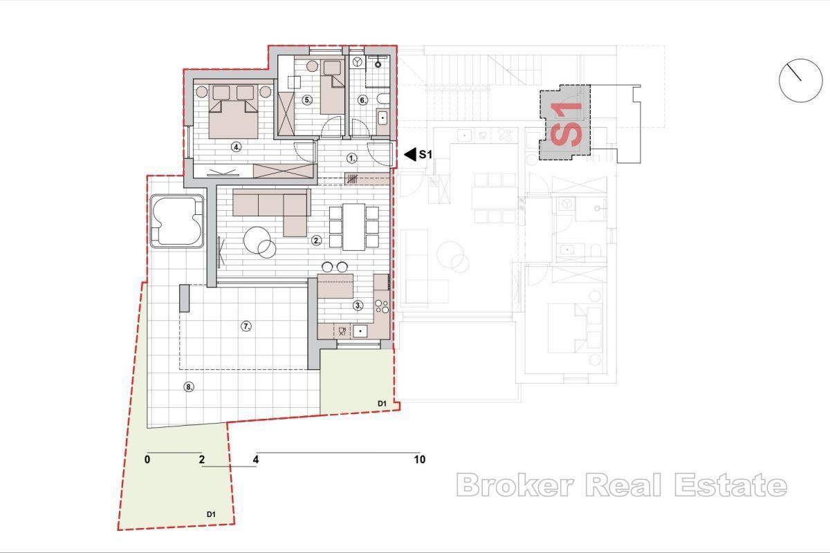 Piękny apartament z widokiem na morze