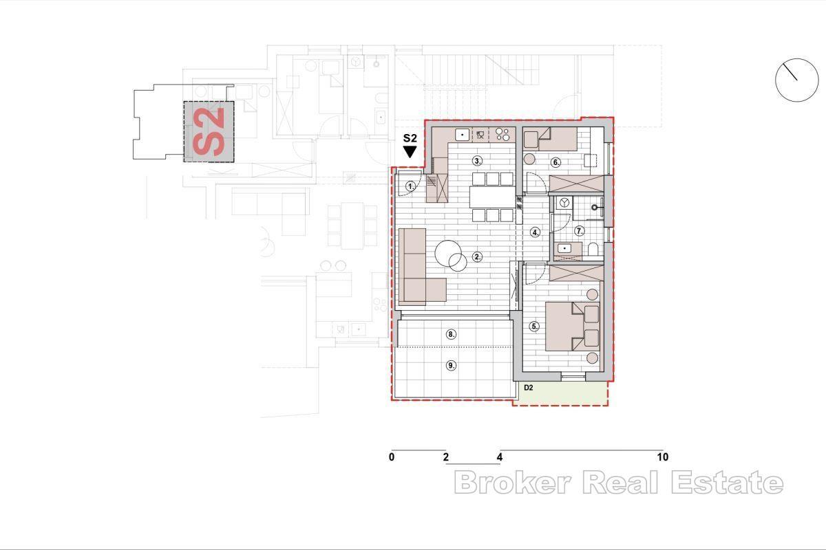 Unik leilighet med havutsikt