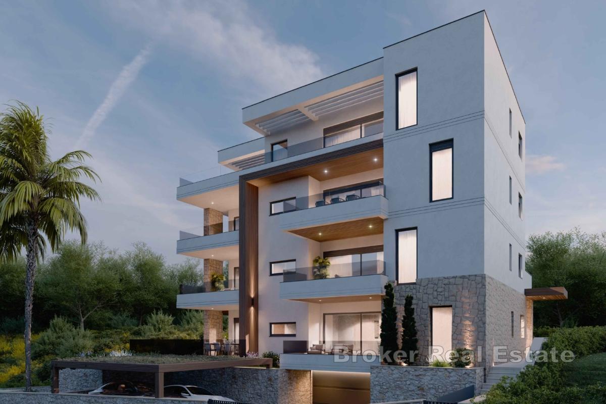 Moderan stan s pogledom na more u novogradnji