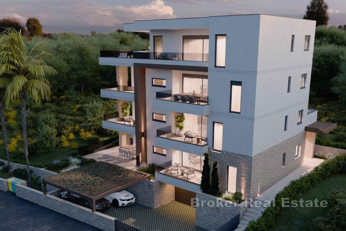 Moderan stan s pogledom na more u novogradnji