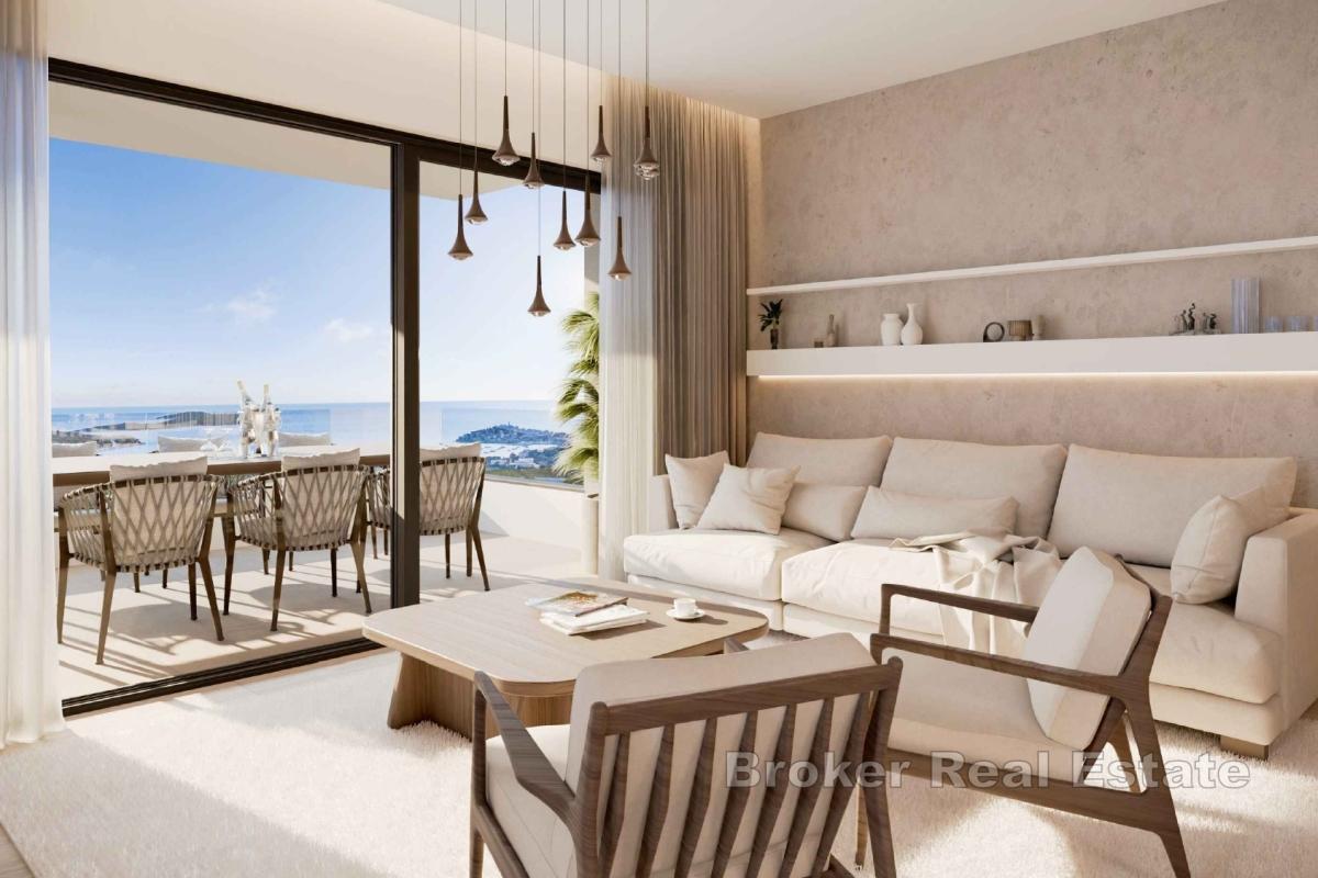 Moderan stan s pogledom na more u novogradnji