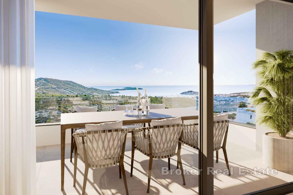 Moderan stan s pogledom na more u novogradnji