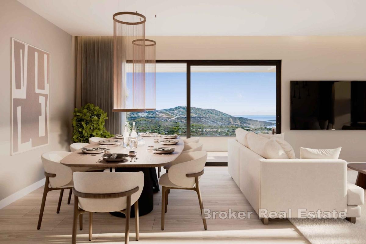 Jedinstveni stan s pogledom na more u novogradnji