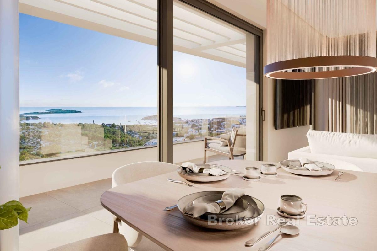 Jedinstveni stan s pogledom na more u novogradnji