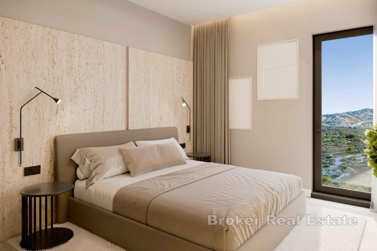 Jedinstveni stan s pogledom na more u novogradnji