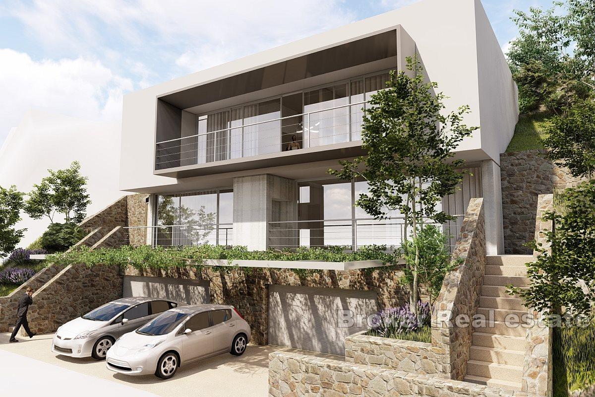 Seaside hus i shell scene