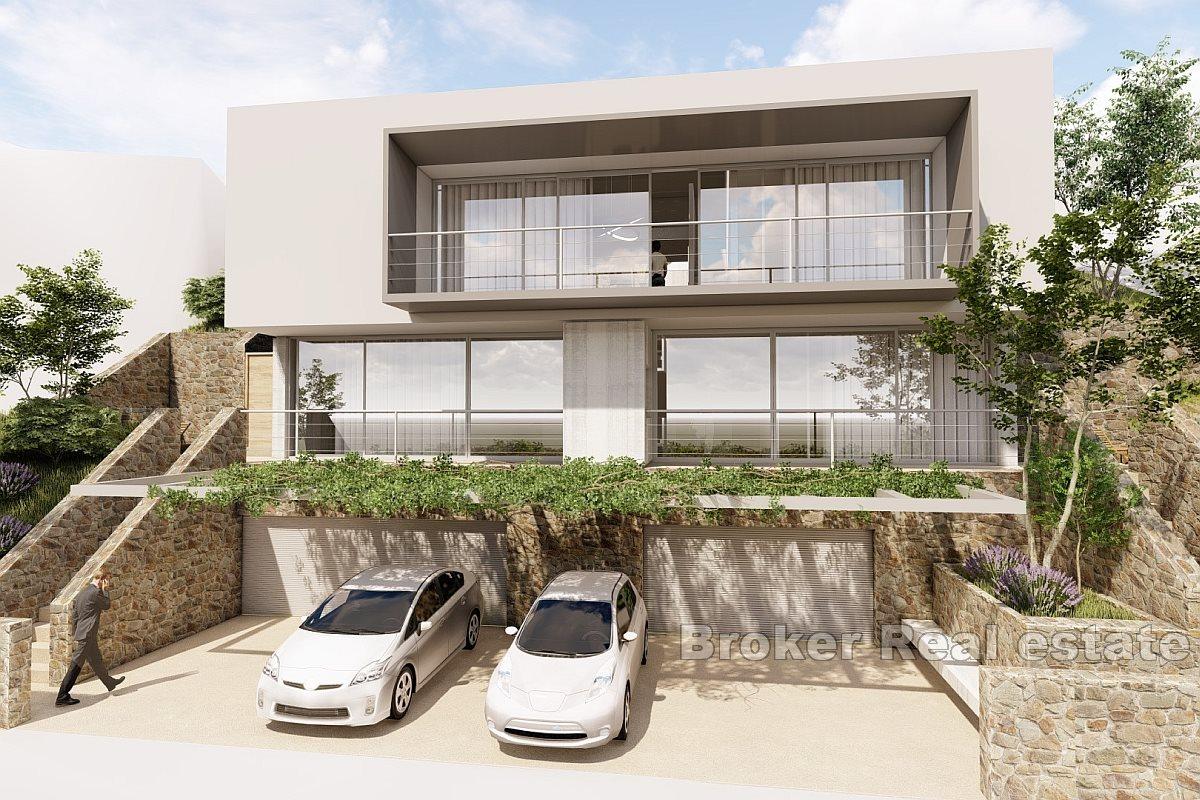 Seaside hus i shell scene