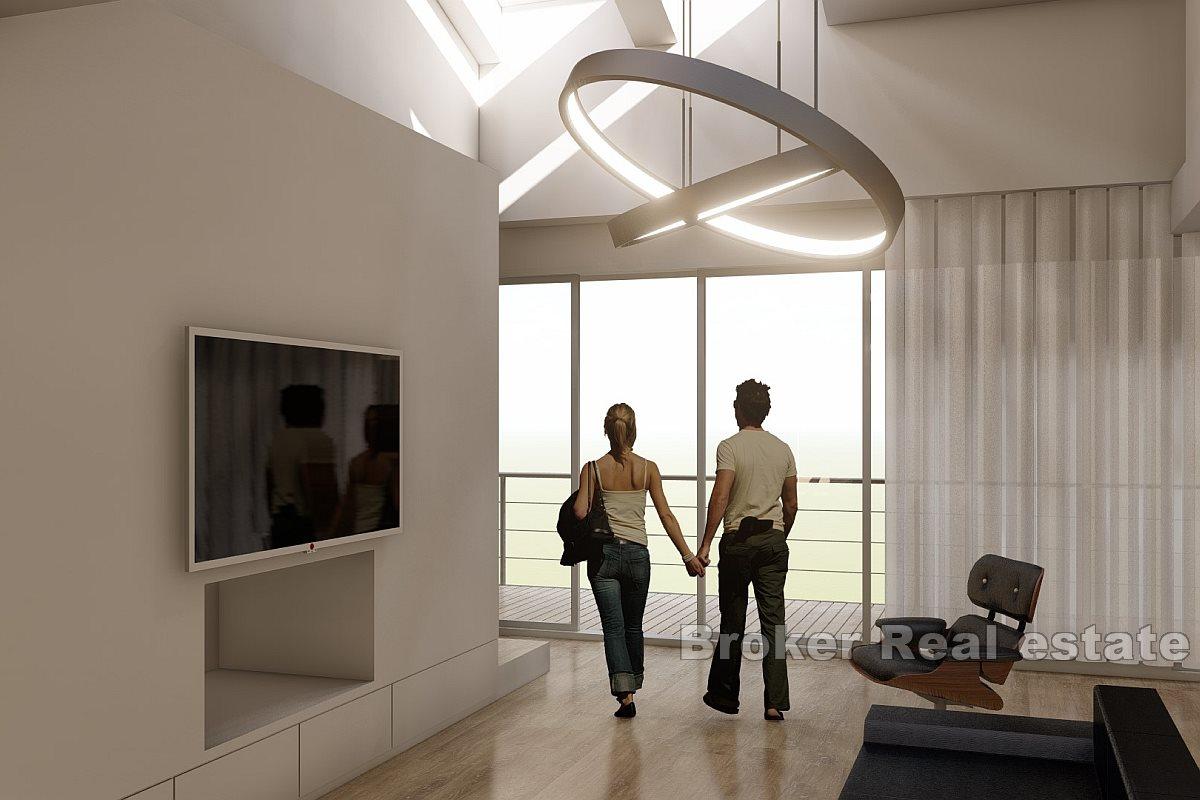 Seaside hus i shell scene