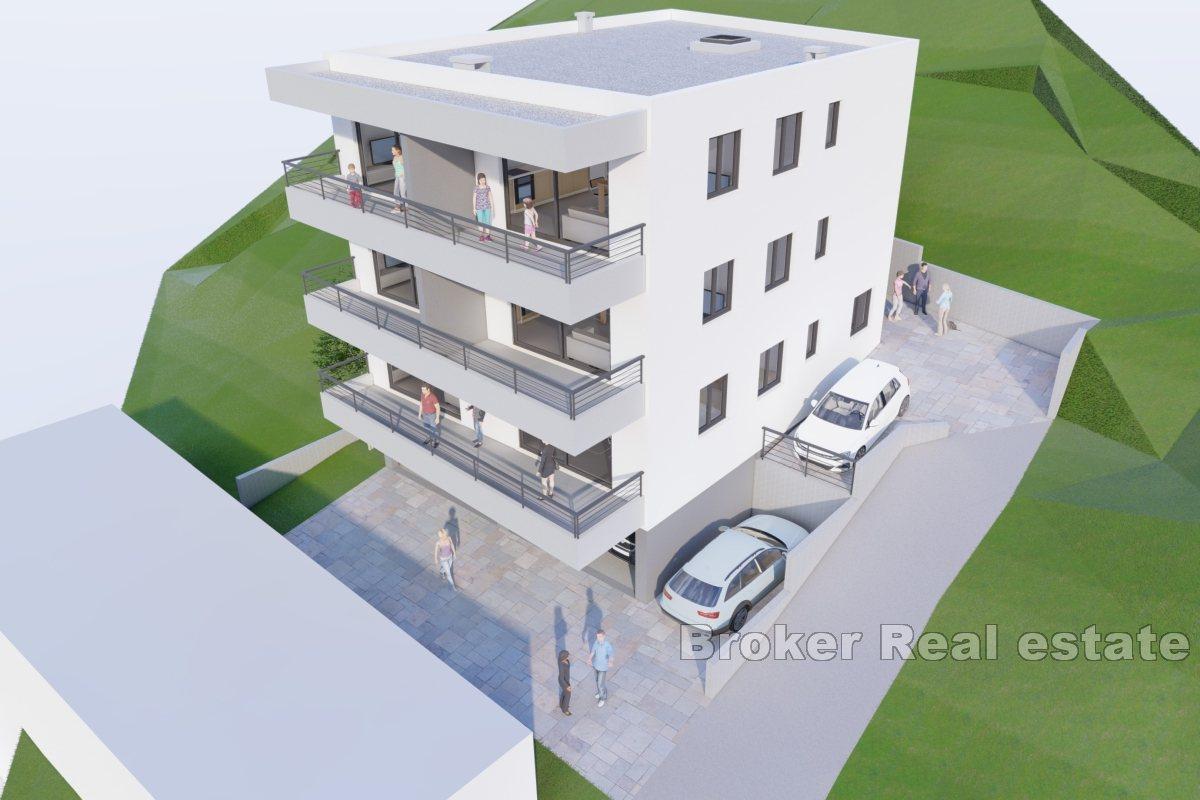 Apartament w nowym budynku w pobliżu morza
