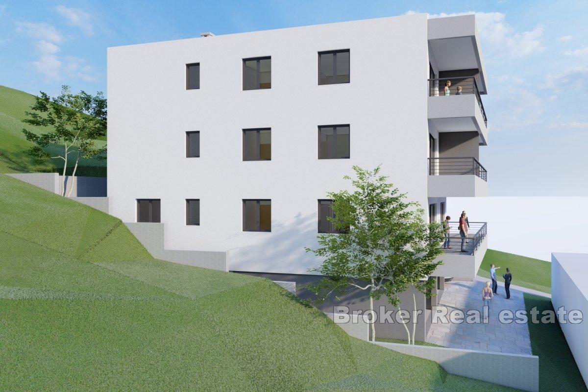 Apartament w nowym budynku w pobliżu morza