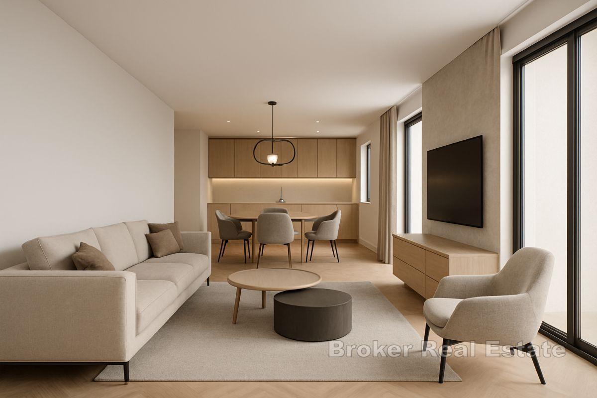 Penthouse de trois chambres au dernier étage d'un immeuble neuf