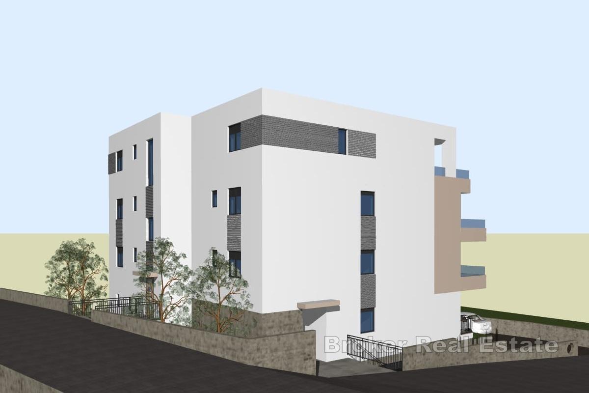 Apartament z dwiema sypialniami w nowym budynku z widokiem na morze