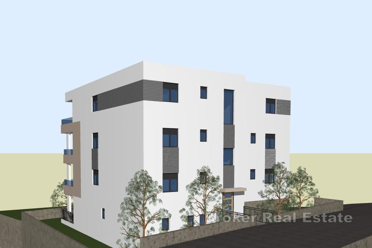 Apartament z dwiema sypialniami w nowym budynku z widokiem na morze