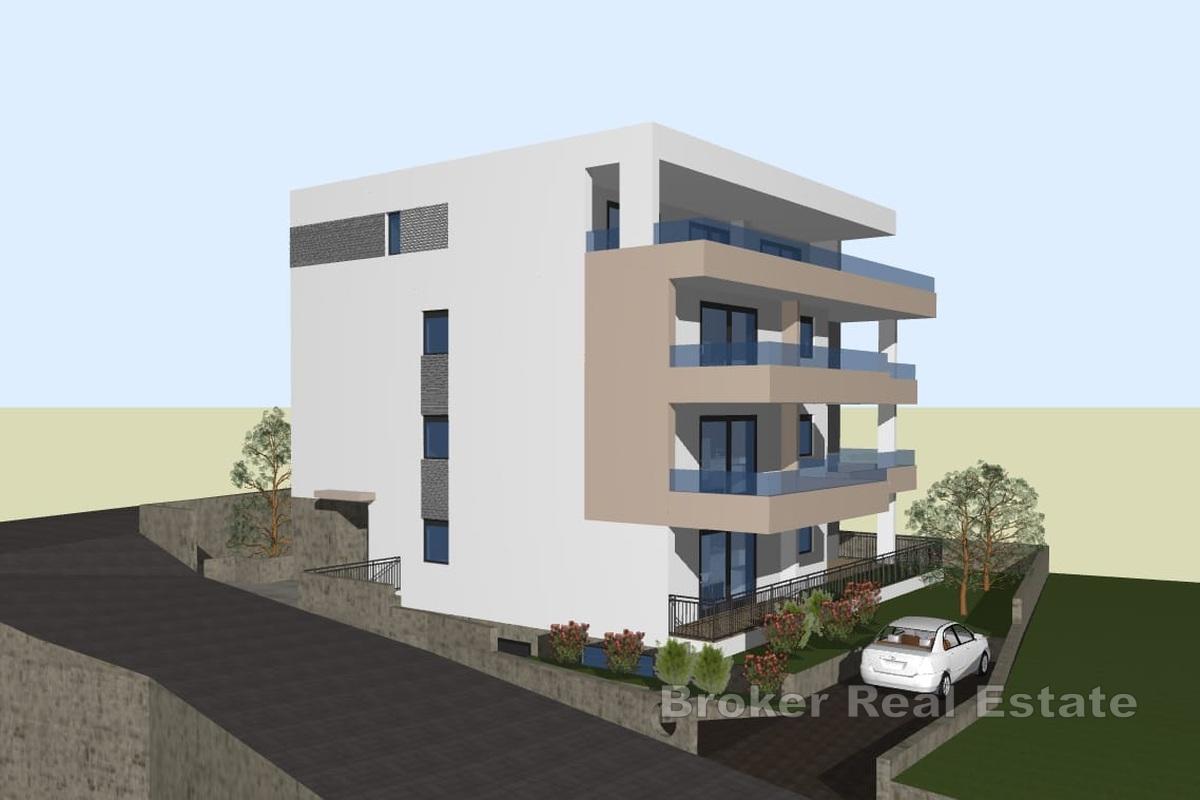 Trosobni penthouse u novogradnji s pogledom na more