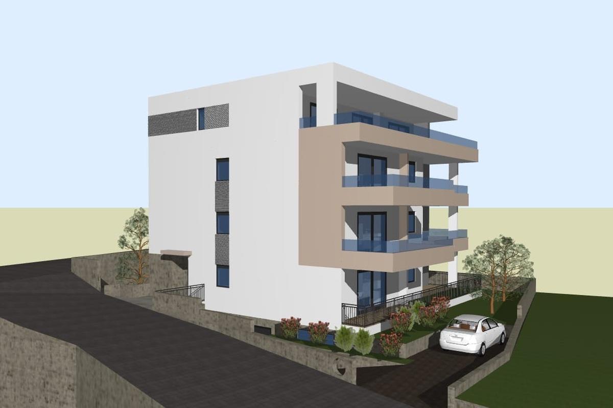 Trosobni penthouse u novogradnji s pogledom na more