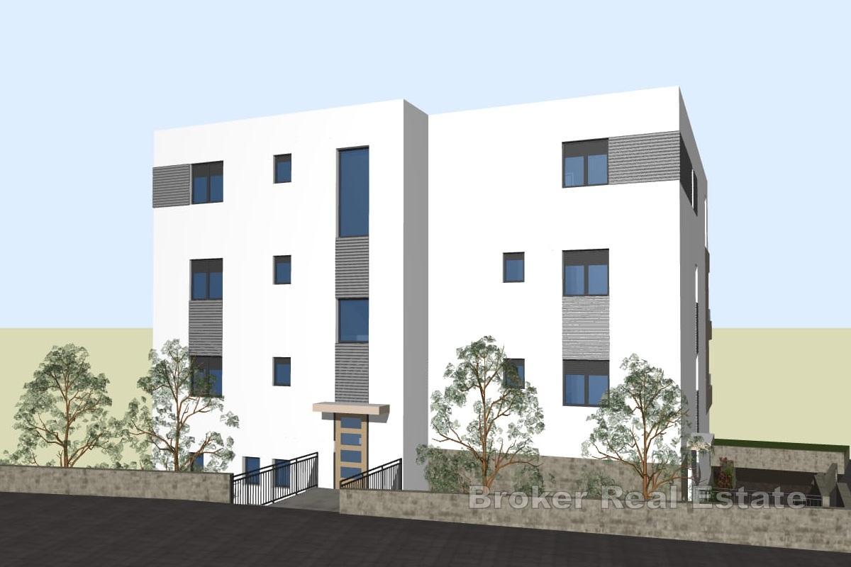 Penthouse de trois chambres dans un nouvel immeuble avec vue sur la mer