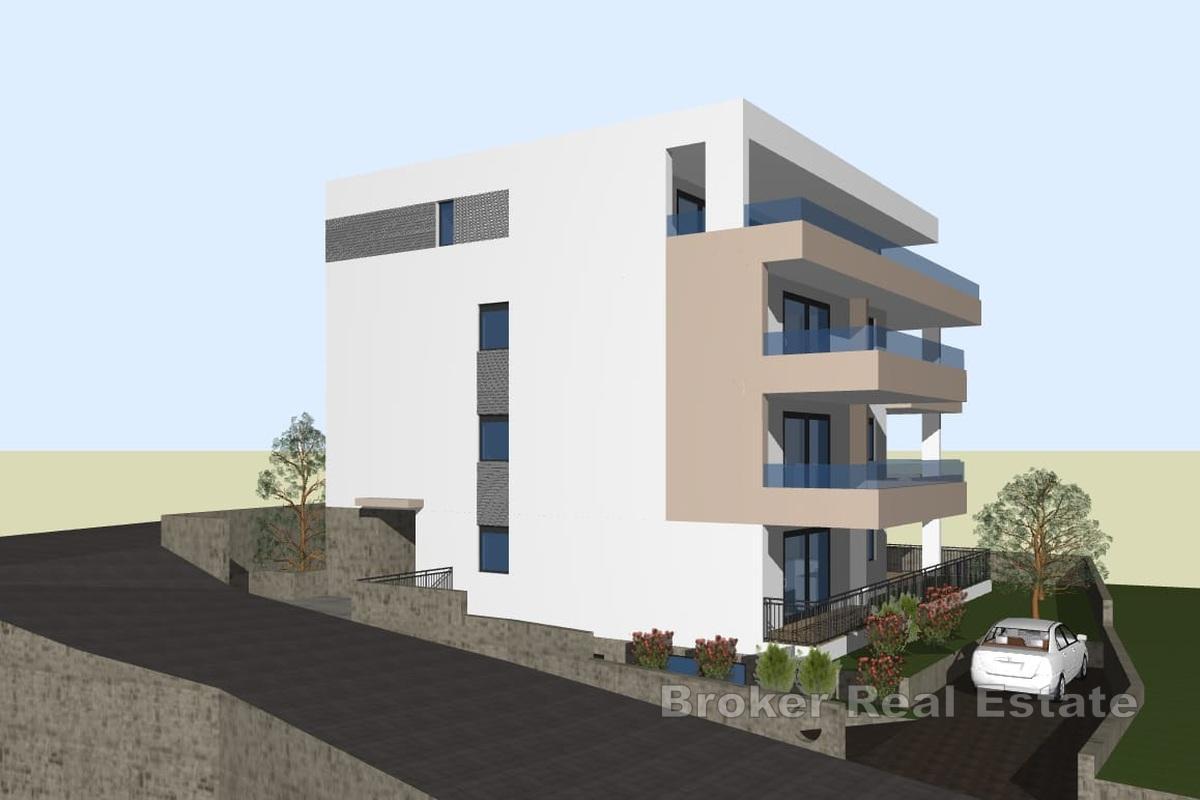 Trosobni penthouse u novogradnji s pogledom na more