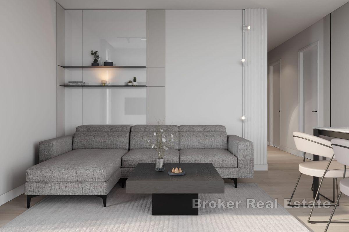 Nowoczesne apartamenty w nowym budynku z widokiem na wybrzeże Morza Śródziemnego