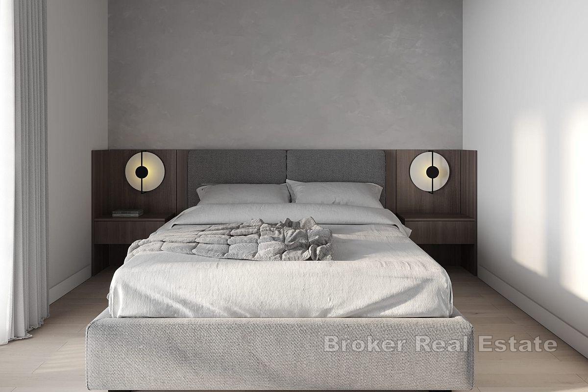 Nowoczesne apartamenty w nowym budynku z widokiem na wybrzeże Morza Śródziemnego