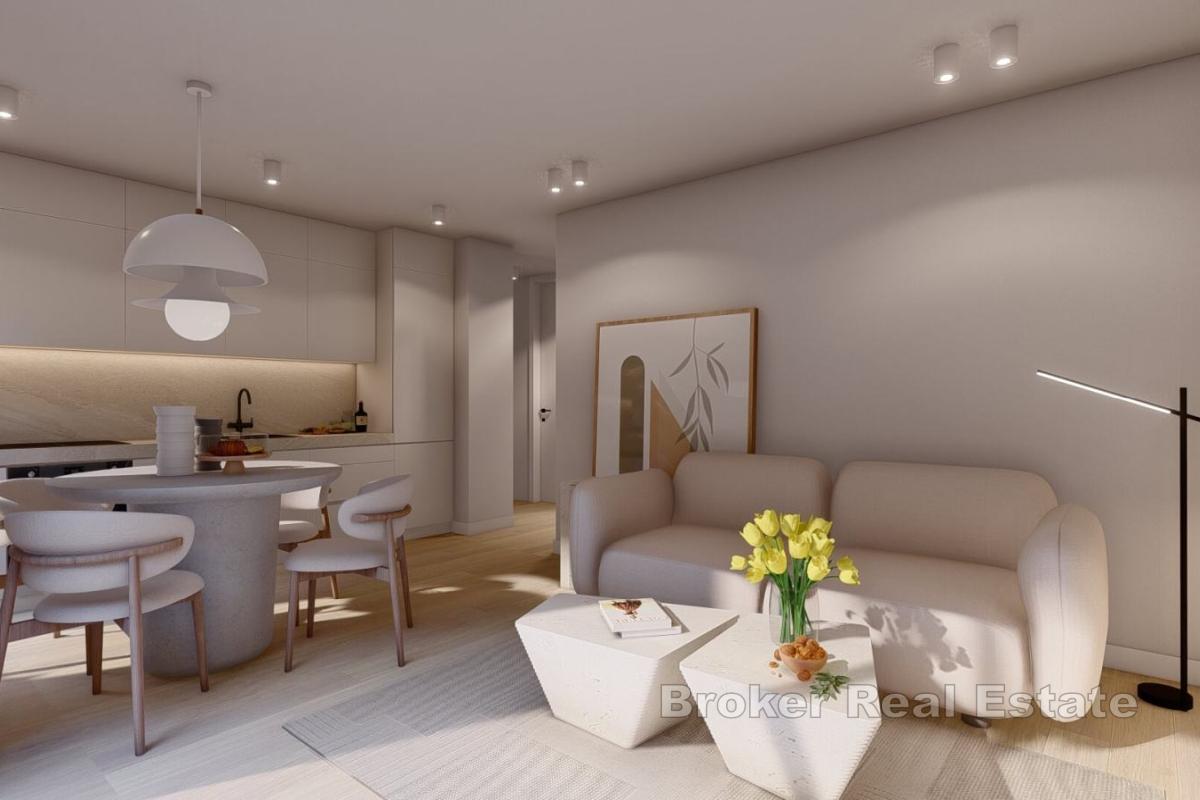 Moderno appartamento con tre camere da letto in un nuovo edificio con vista sulla costa