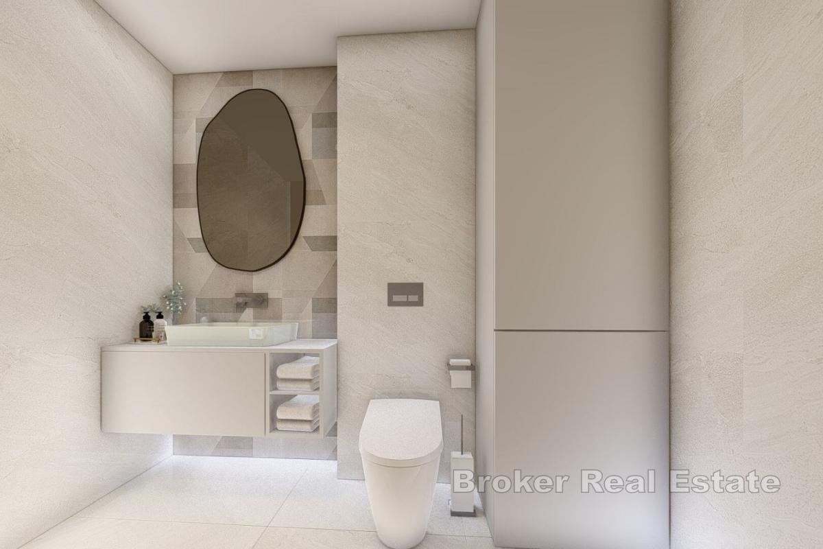 Moderno appartamento con tre camere da letto in un nuovo edificio con vista sulla costa