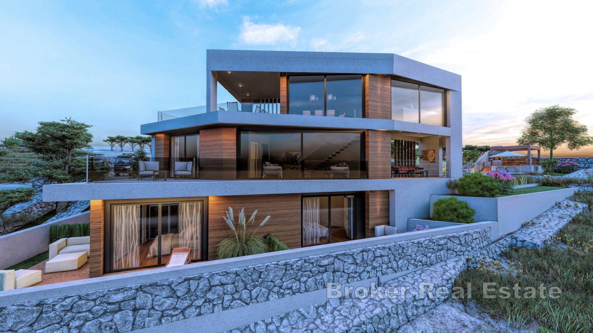 Île de Kaprije - Villa en construction dans un excellent emplacement