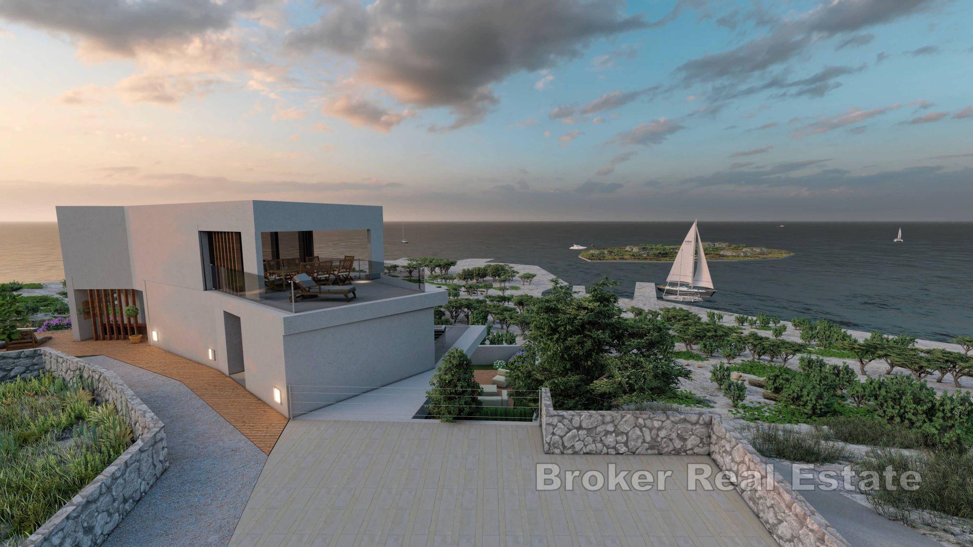 Île de Kaprije - Villa en construction dans un excellent emplacement