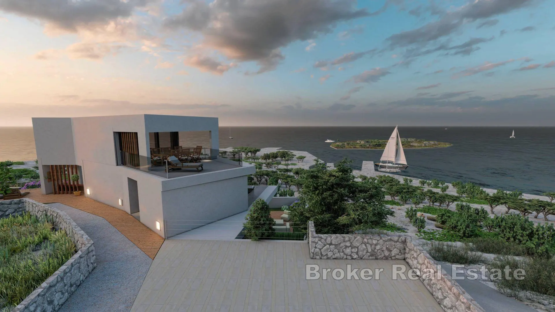 Insel Kaprije – Villa im Bau in hervorragender Lage