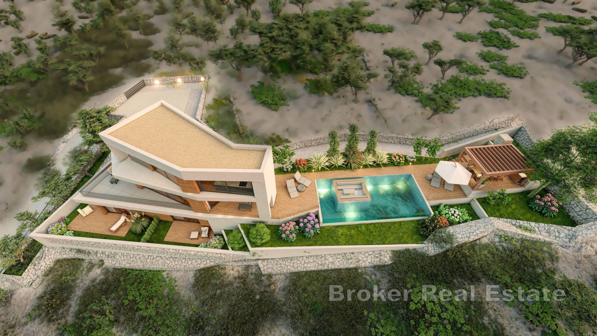 Île de Kaprije - Villa en construction dans un excellent emplacement