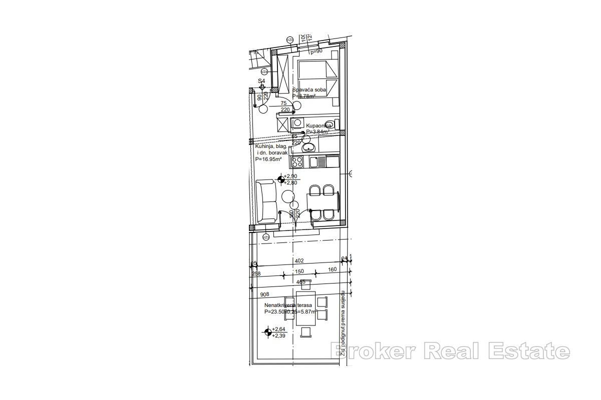 Wohnung im Stadtzentrum mit einer großen Terrasse
