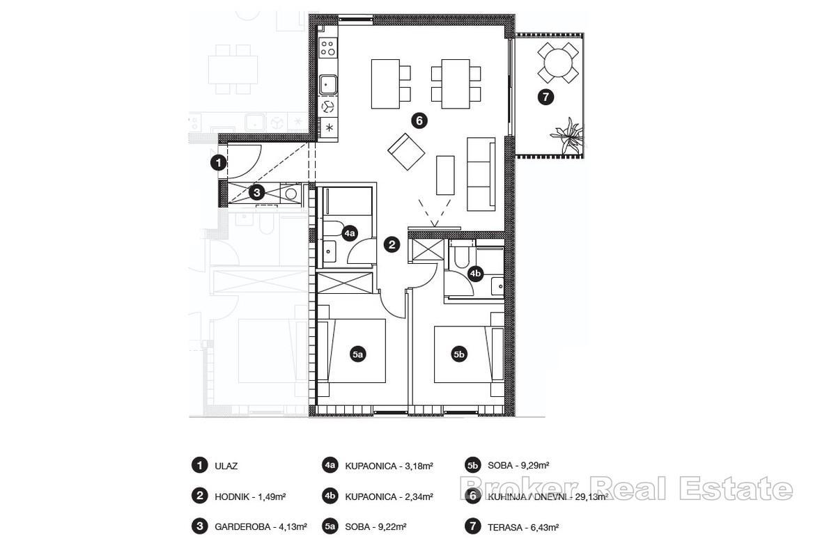 Nuova costruzione - appartamento moderno con loggia
