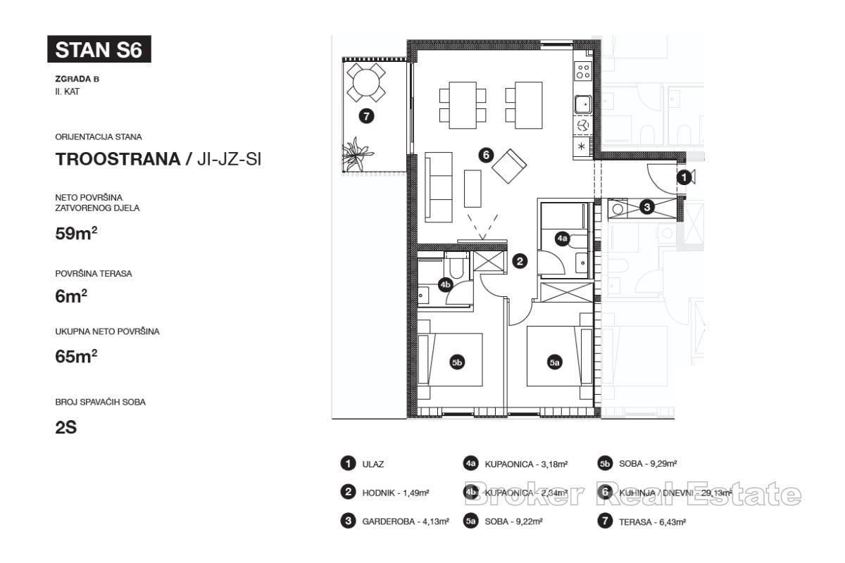 Nowa inwestycja - nowoczesny apartament z dwiema sypialniami i tarasem