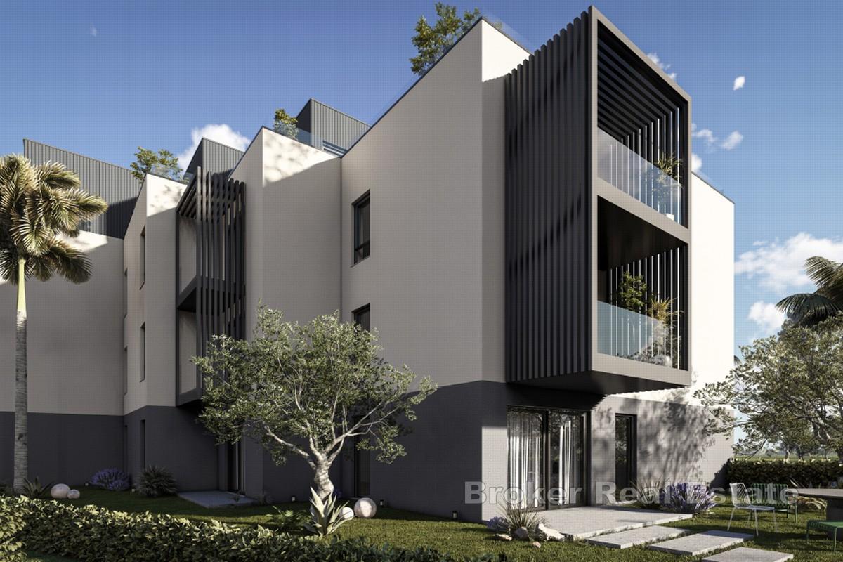 Jednopokojový apartmán v novostavbě, blízko moře