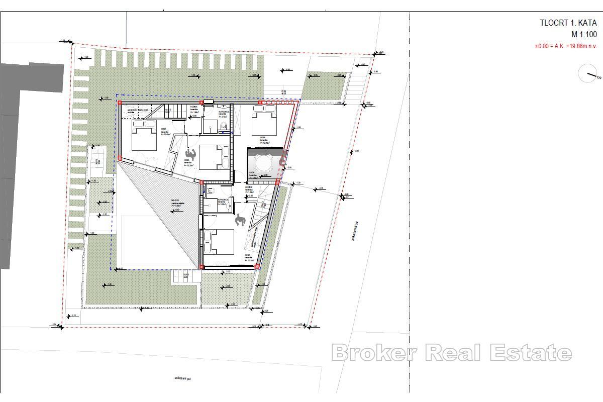 Grundstück mit Baugenehmigung für eine Villa mit Pool